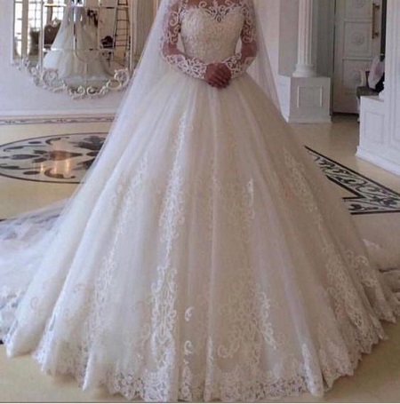 پارچه تور سفید لباس عروس